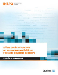 Effets des interventions en environnement bâti sur l’activit ... Image 1