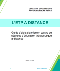 L'ETP à distance. Guide d'aide à la mise en œuvre de ... Image 1