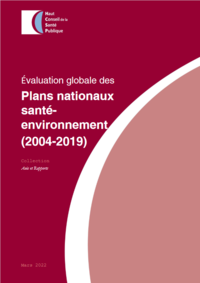 Évaluation globale des Plans nationaux santé – ... Image 1