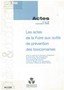 Les actes de la Foire aux outils de prévention des toxicomanies