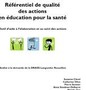 Référentiel de qualité des actions en éducation pour la santé