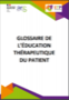 Glossaire de l'éducation thérapeutique du patient