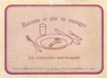 Raconte ce que tu manges. Jeu d'éducation nutritionnelle