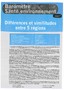 Baromètre santé environnement 2007. Différences et similitudes entre 5 régions